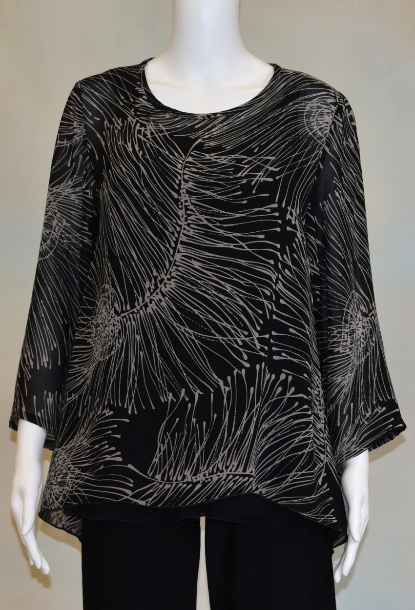 Peacock Feather Side Point Tunic