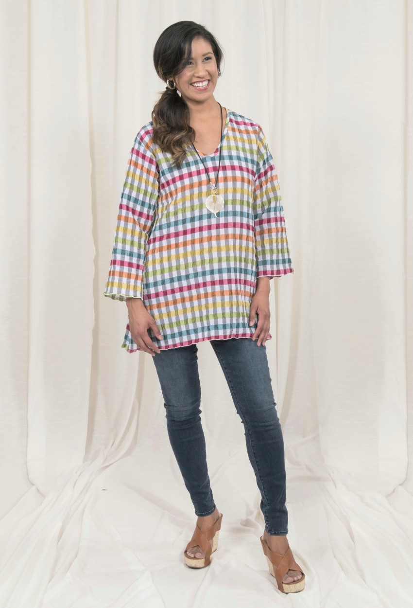 Colorful Check Pullover