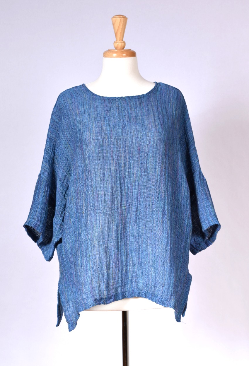 Colorful Mesh Dolman Top